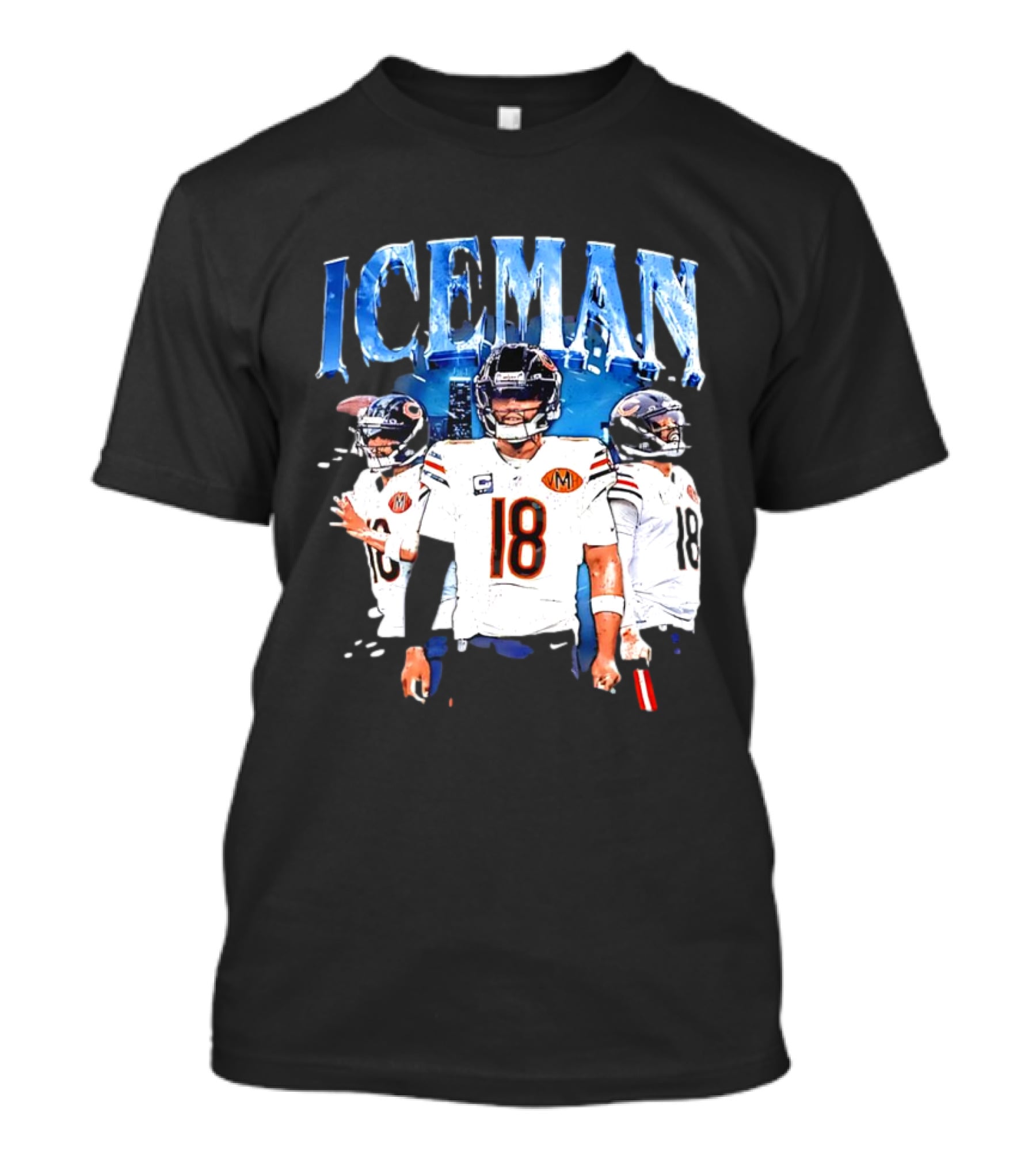 Funny Iceman Chicago Bears Game Day 18 Caleb Williams Football T-Shirt