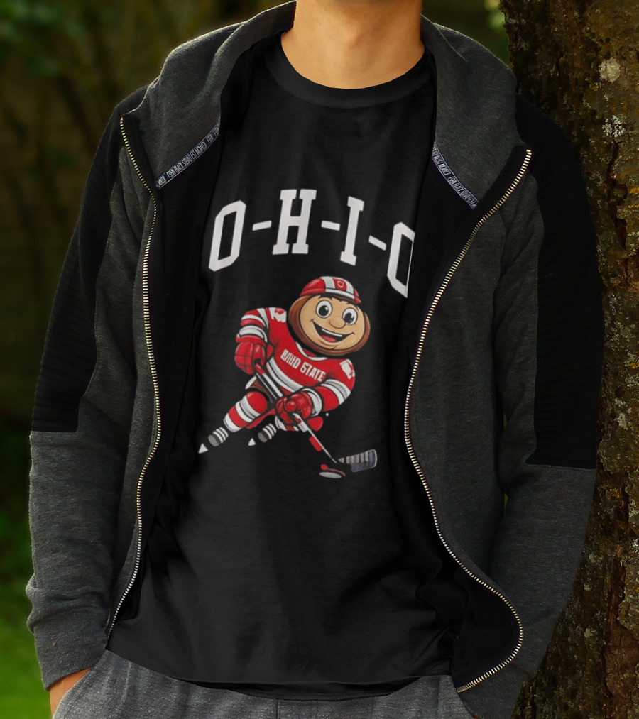 Ohio State Buckeyes Mascot Hockey 2026 NCAA Funny T-Shirt
