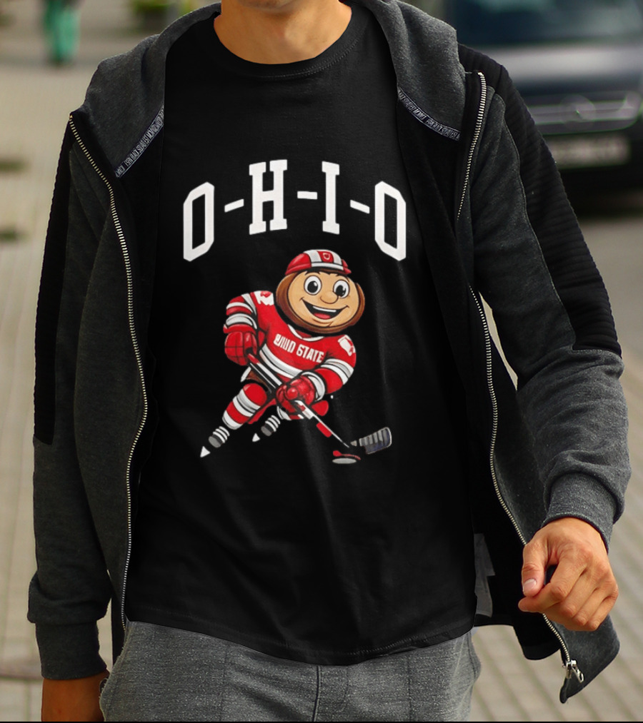 Ohio State Buckeyes Mascot Hockey 2026 NCAA Funny T-Shirt