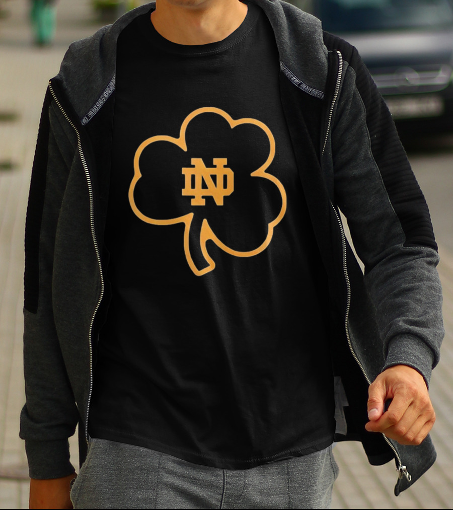 Notre Dame Football Marcus Freeman ND Clover T-Shirt
