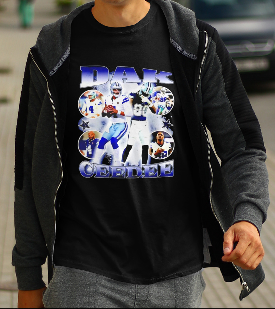 Dallas Cowboys Dak Prescott Ceedee Lamb Football Stars T-Shirt