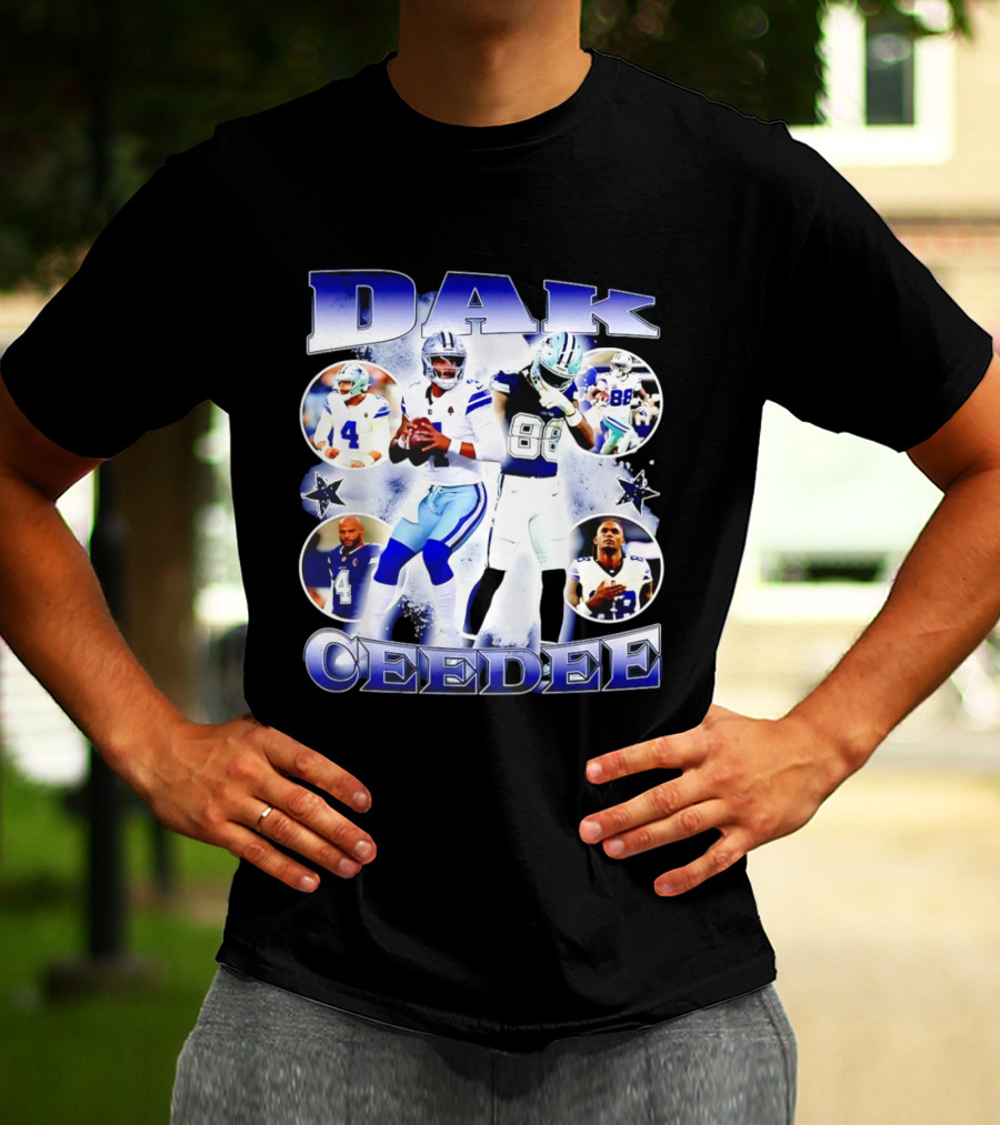 Dallas Cowboys Dak Prescott Ceedee Lamb Football Stars T-Shirt