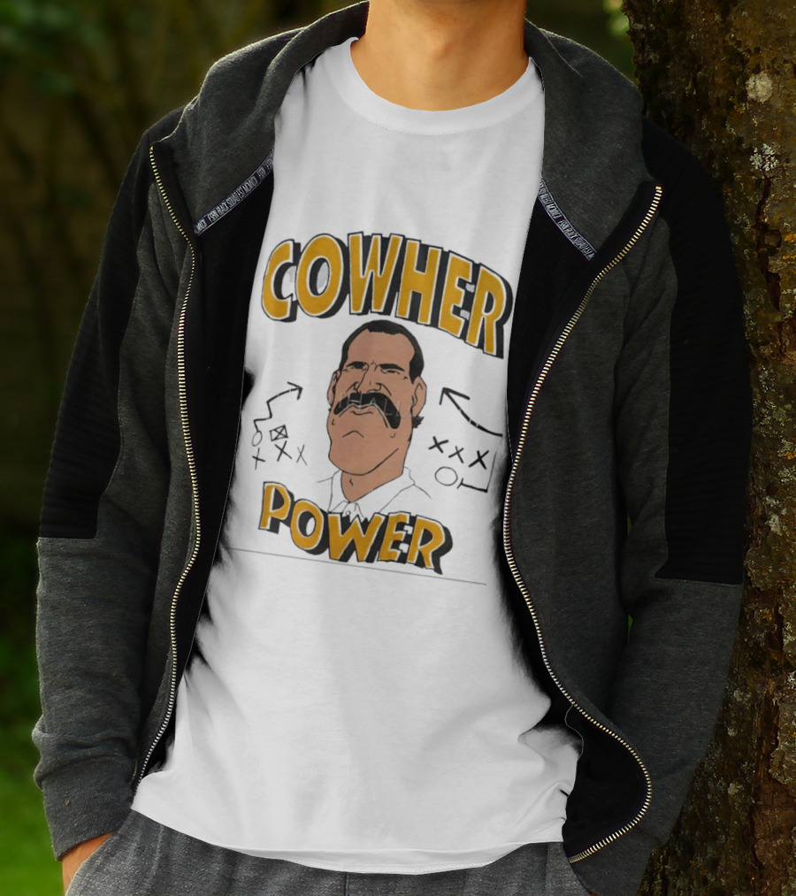 Cowher Power Pittsburgh Steelers Coach Bill Cowher Football T-Shirt