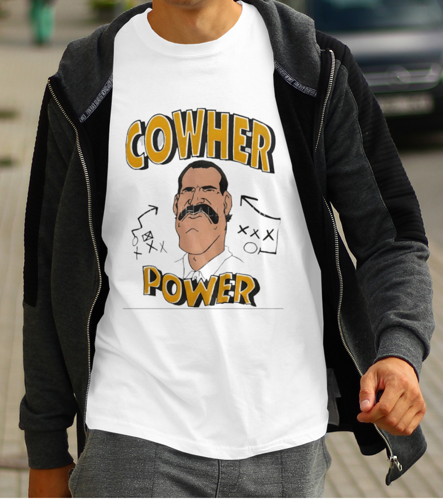 Cowher Power Pittsburgh Steelers Coach Bill Cowher Football T-Shirt