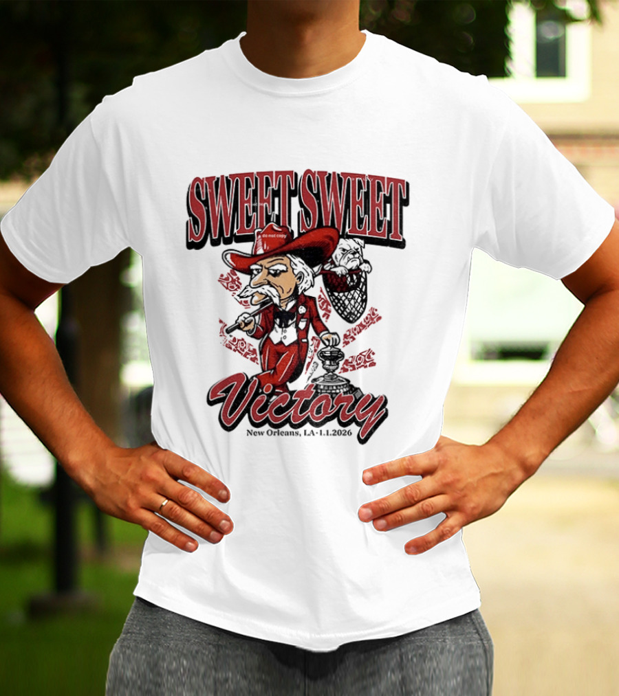 Colonel Reb Ole Miss Rebels Sweet Sweet Victory New Orleans LA 2026 T-Shirt