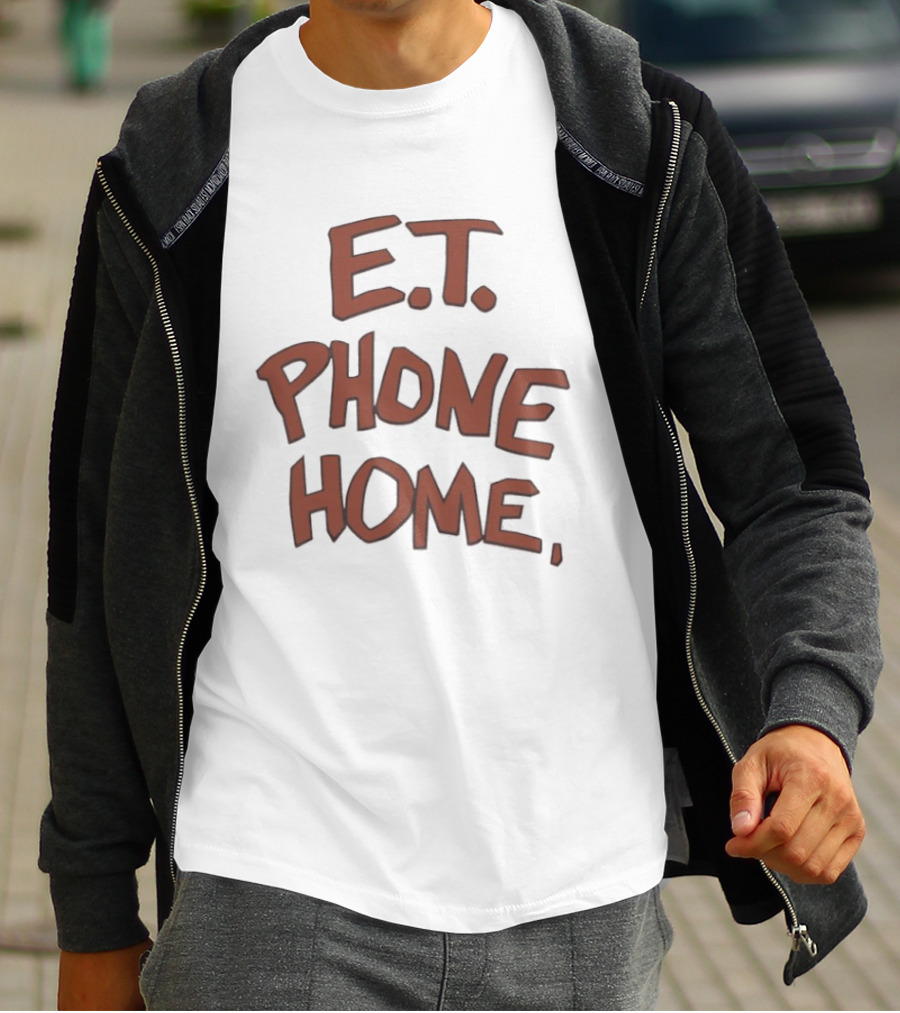 E.T. Phone Home Text Iconic Movie T-Shirt