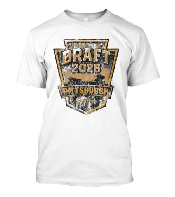 Pittsburgh Draft 2026 Vintage Steelers Football T-Shirt