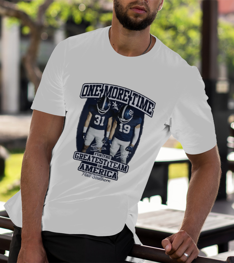 Georgia Southern Eagles One More Time Greatest Team In America Hail Southern T-Shirt
