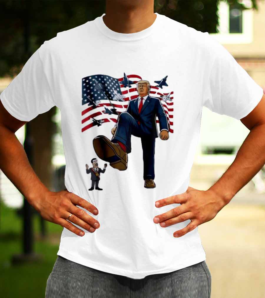 Trump Venezuela Oil Nicolas Maduro 2026 Fighter Jets American Flag T-Shirt