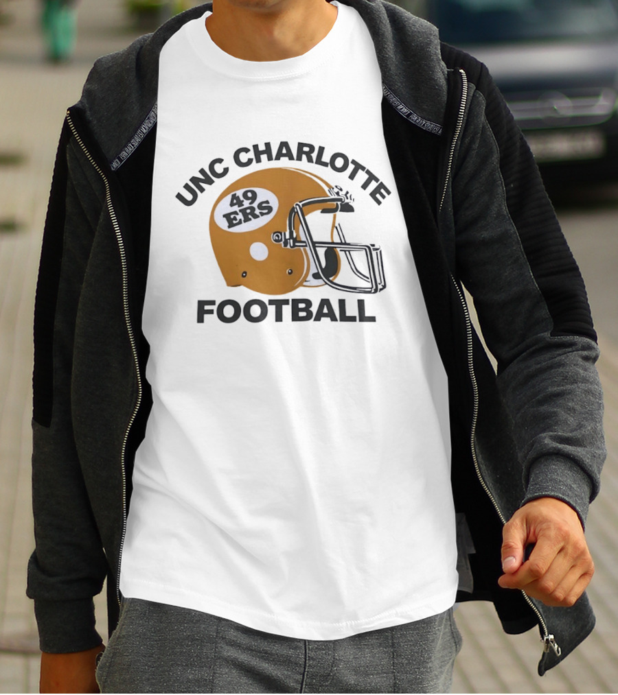 UNC Charlotte Football 49ers Helmet T-Shirt