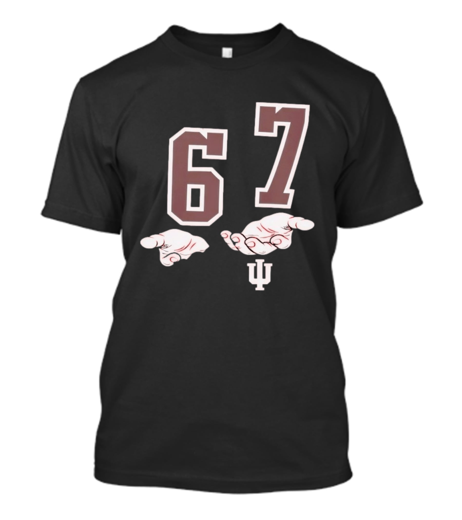 Indiana Hoosiers 6 7 Meme With Hand Gesture And IU T-Shirt