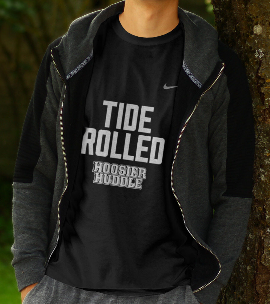 Indiana Hoosiers Football Tide Rolled Nike Hoosier Huddle 2026 T-Shirt