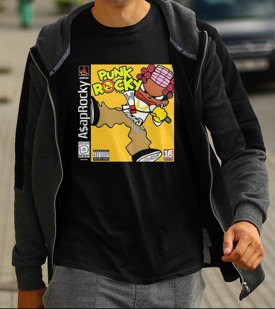 Don’t Be Dumb For Asap Rocky’s Punk Rocky Inspired By Parappa The Rapper T-Shirt