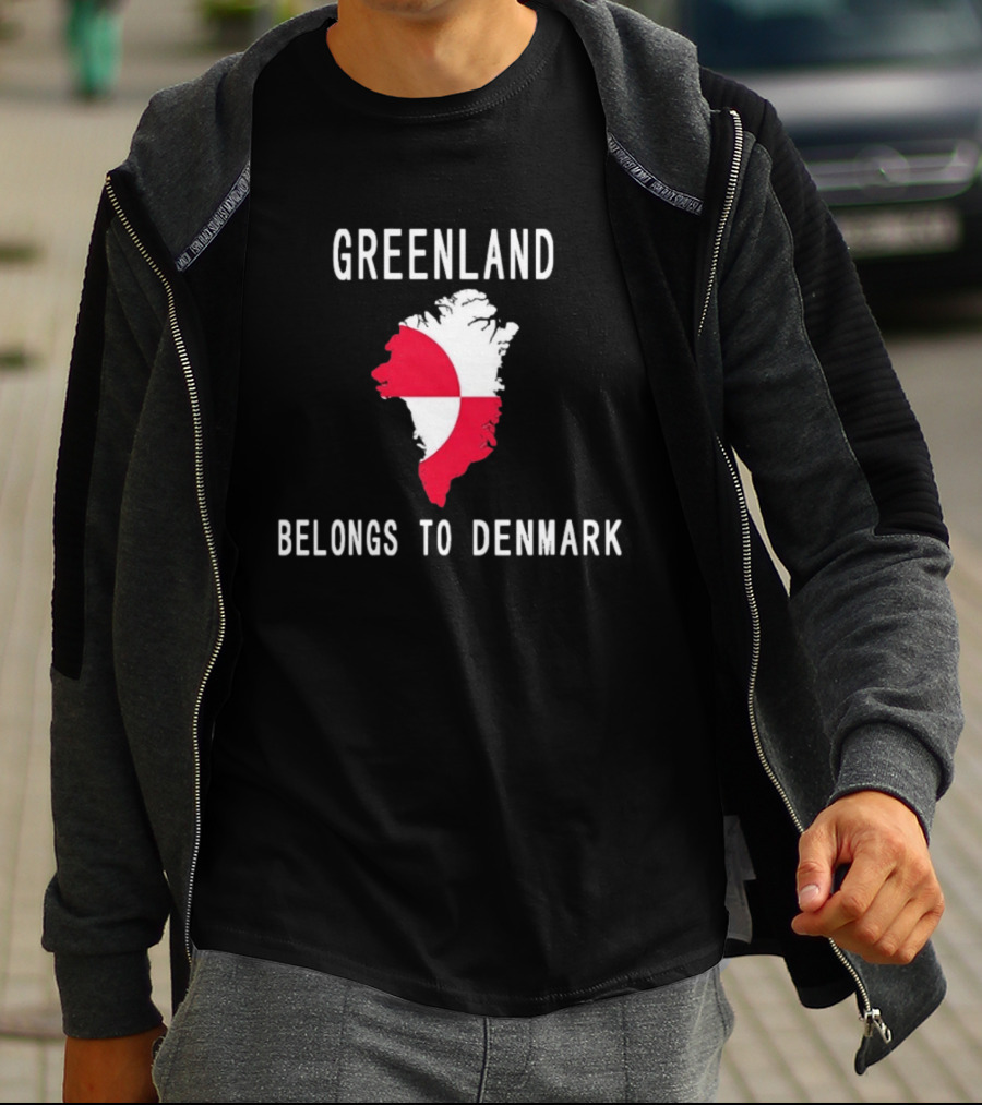 Greenland Belongs To Denmark Map T-Shirt