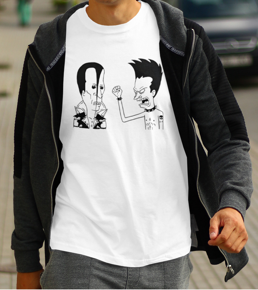 Grumpy Beavis And ButtHead Misfits T-Shirt