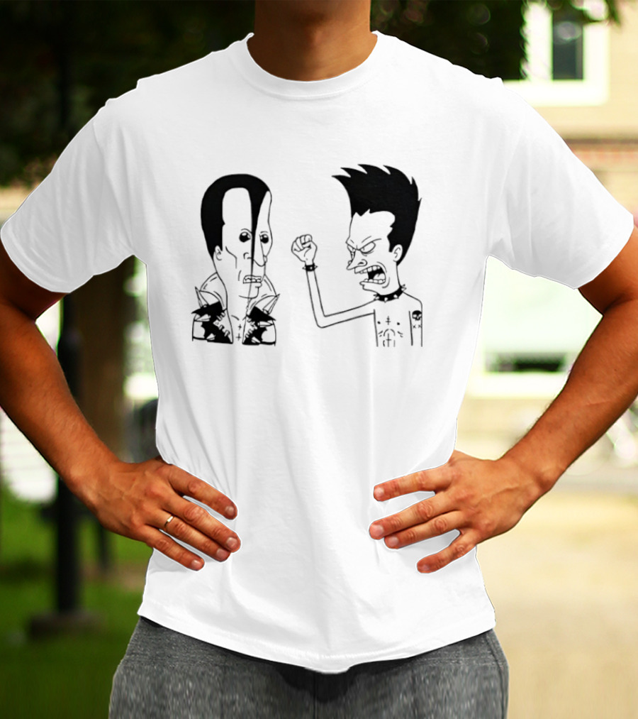 Grumpy Beavis And ButtHead Misfits T-Shirt