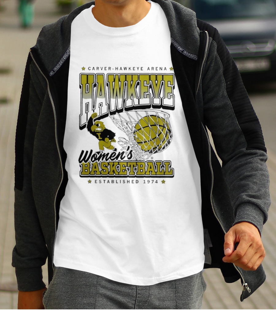 Hawkeye Women’s Basketball Established 1974 Carver Hawkeye Arena T-Shirt