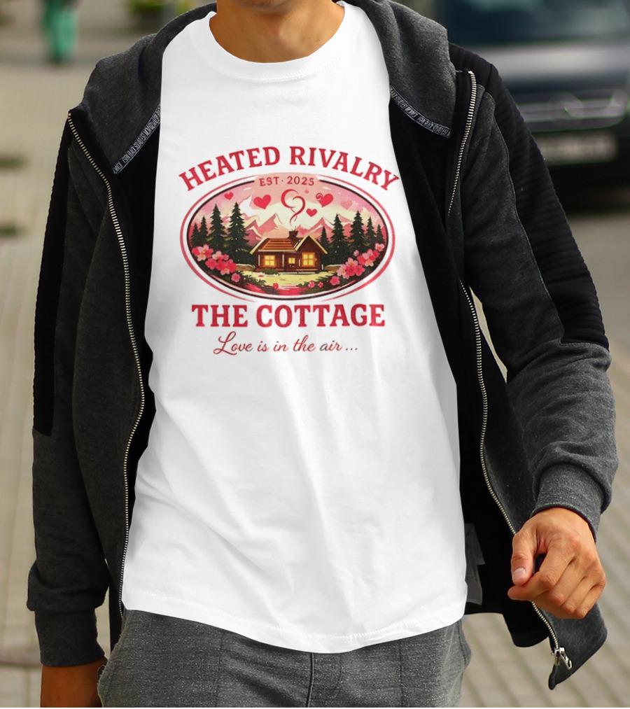 Heated Rivalry The Cottage Love Is In The Air Valentine's Day Est. 2025 T-Shirt