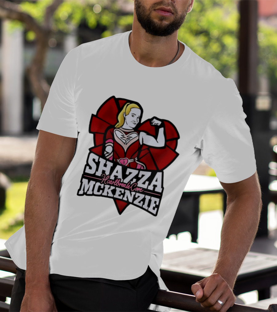 Shazza McKenzie Heartbreak Core Wrestling Superhero T-Shirt