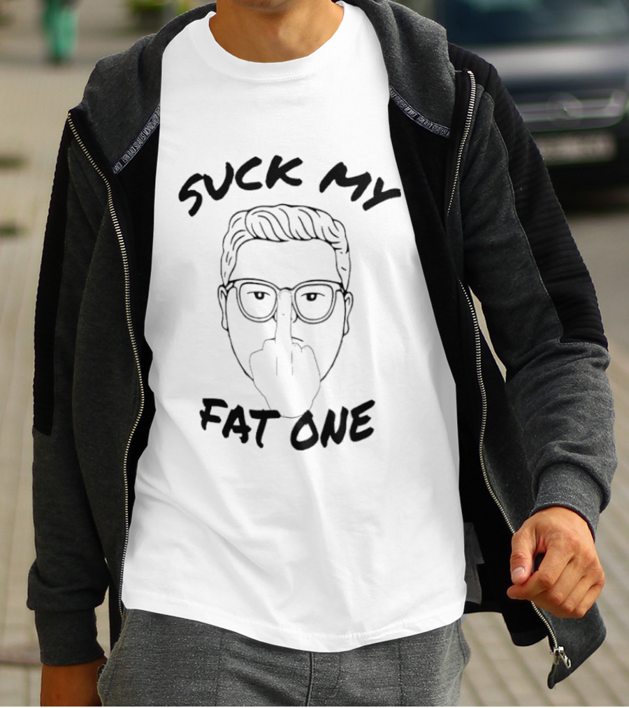 Suck My Fat One Delightful Derek Stranger Things Middle Finger T-Shirt