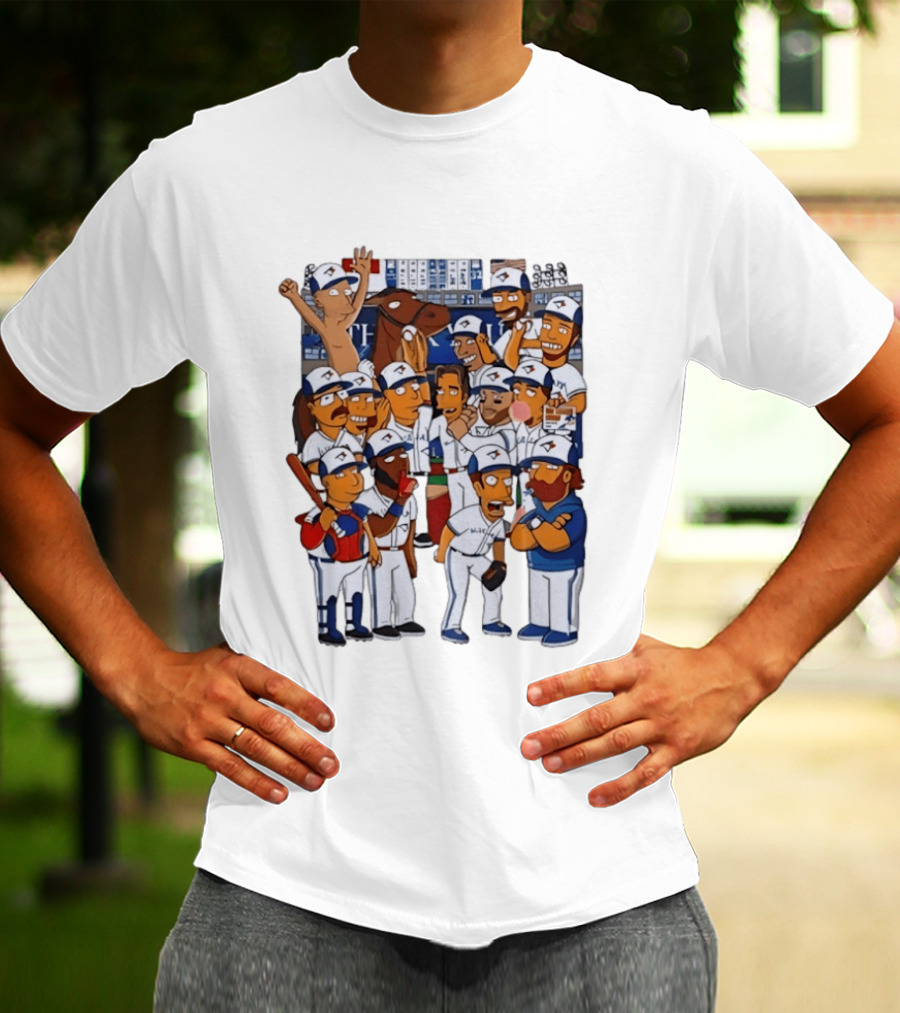 The Simpsons Toronto Blue Jays Baseball 2025 World Series Celebration T-Shirt