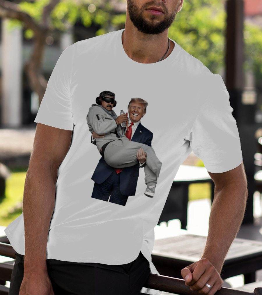 Trump Carry Maduro Satire Funny Political Humor T-Shirt