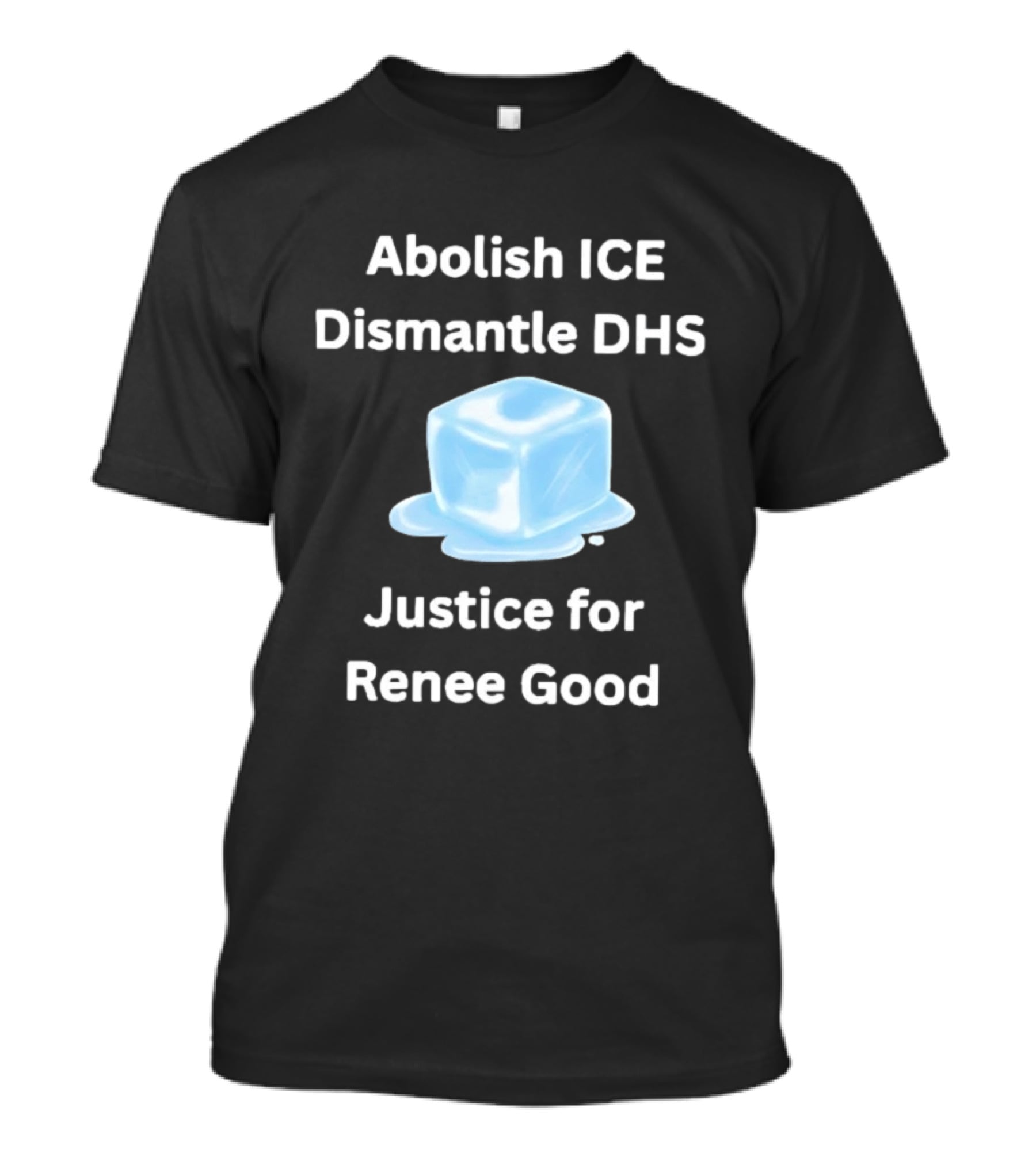 Abolish ICE Dismantle DHS Justice For Renee Good Melting Ice Cube Symbolism T-Shirt