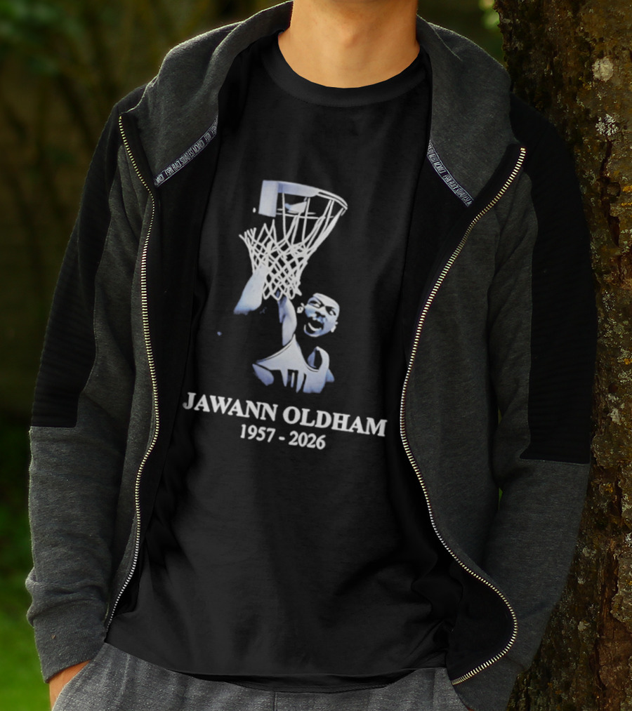 Jawann Oldham 1957 2026 Basketball Dunking T-Shirt
