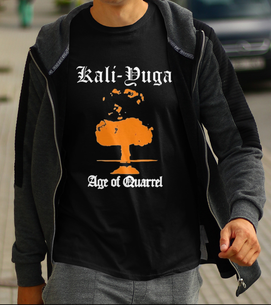 Kali Yuga Age Of Quarrel Mushroom Cloud Iconography T-Shirt