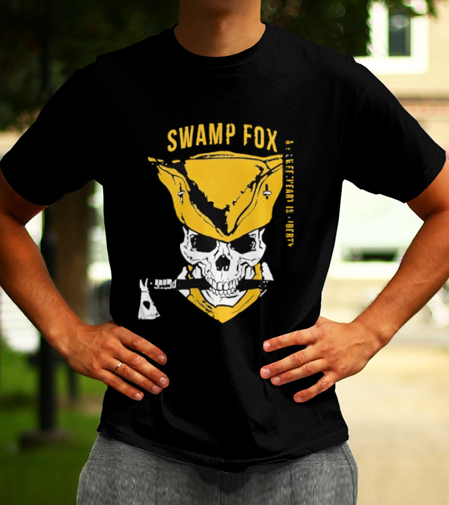SWAMP FOX Skull My Sweetheart Is Liberty T-Shirt