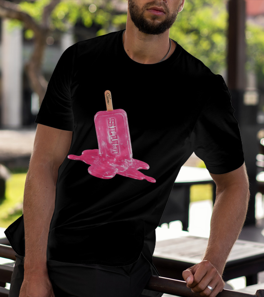 SLUT Pink Melting Ice Cream Stick T-Shirt