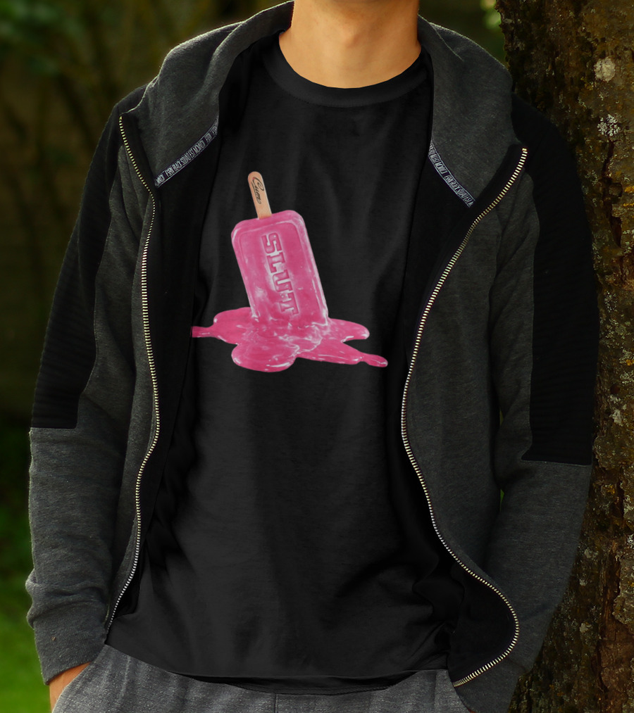 SLUT Pink Melting Ice Cream Stick T-Shirt