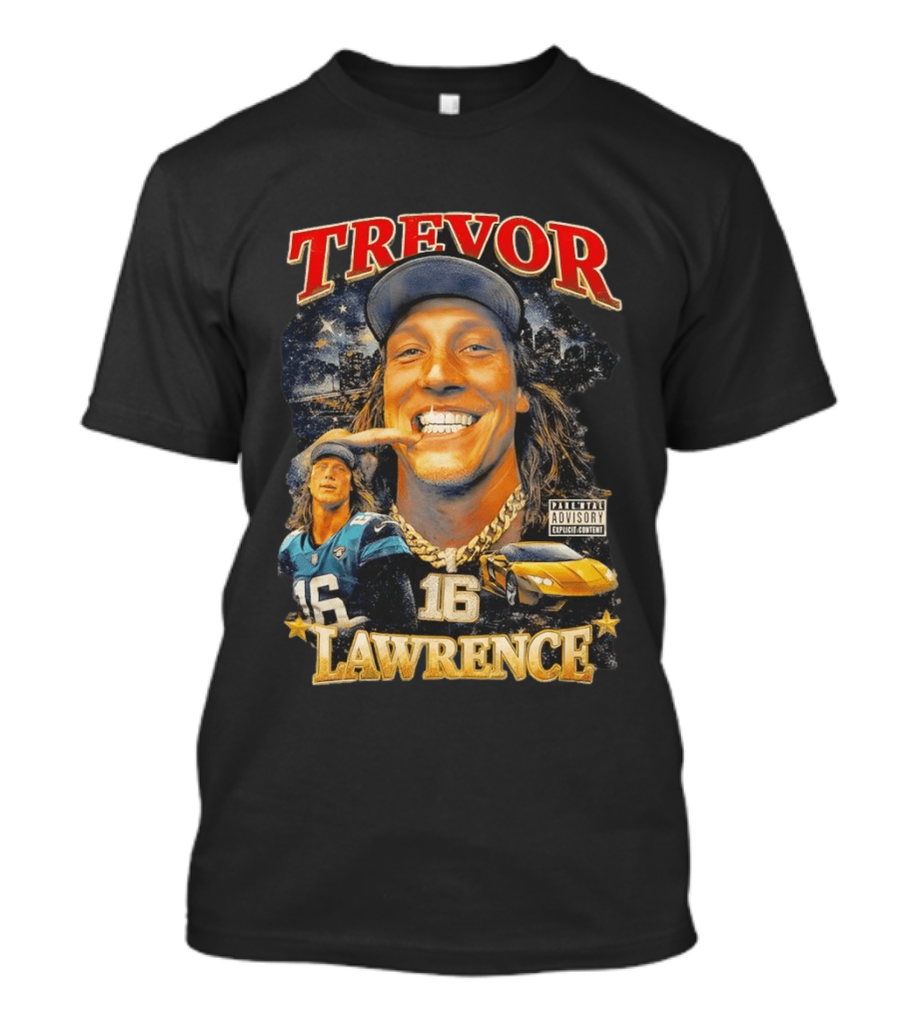 Trevor Lawrence Grillz 16 Duuval Jacksonville Jaguars NFL T-Shirt