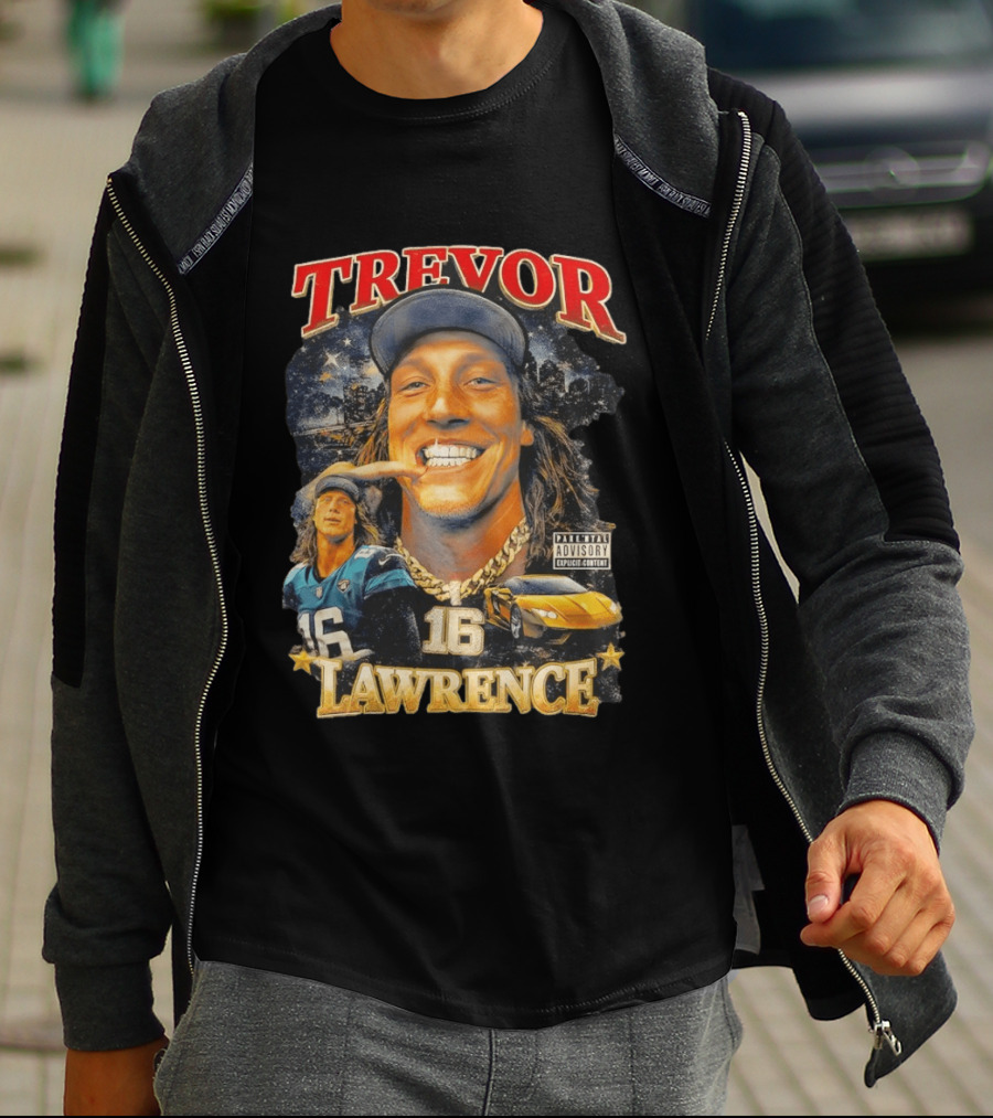 Trevor Lawrence Grillz 16 Duuval Jacksonville Jaguars NFL T-Shirt