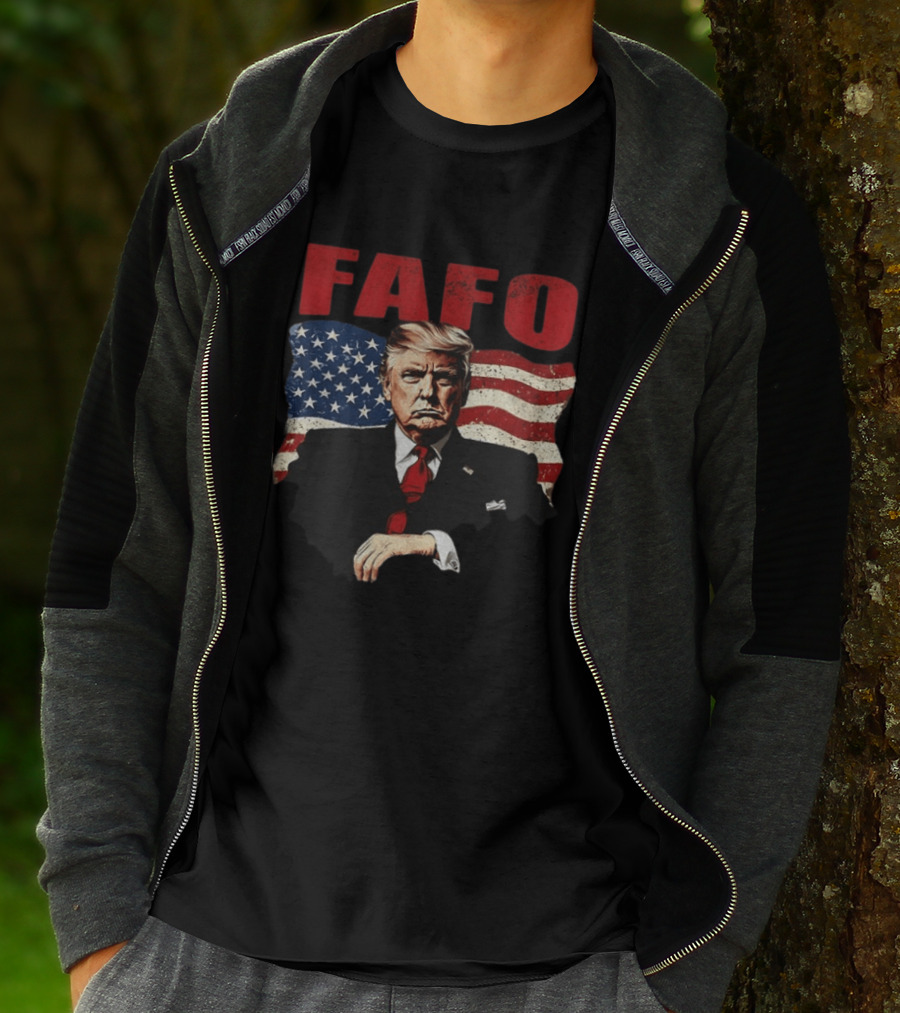 FAFO Trump F Around Find Out American Flag T-Shirt
