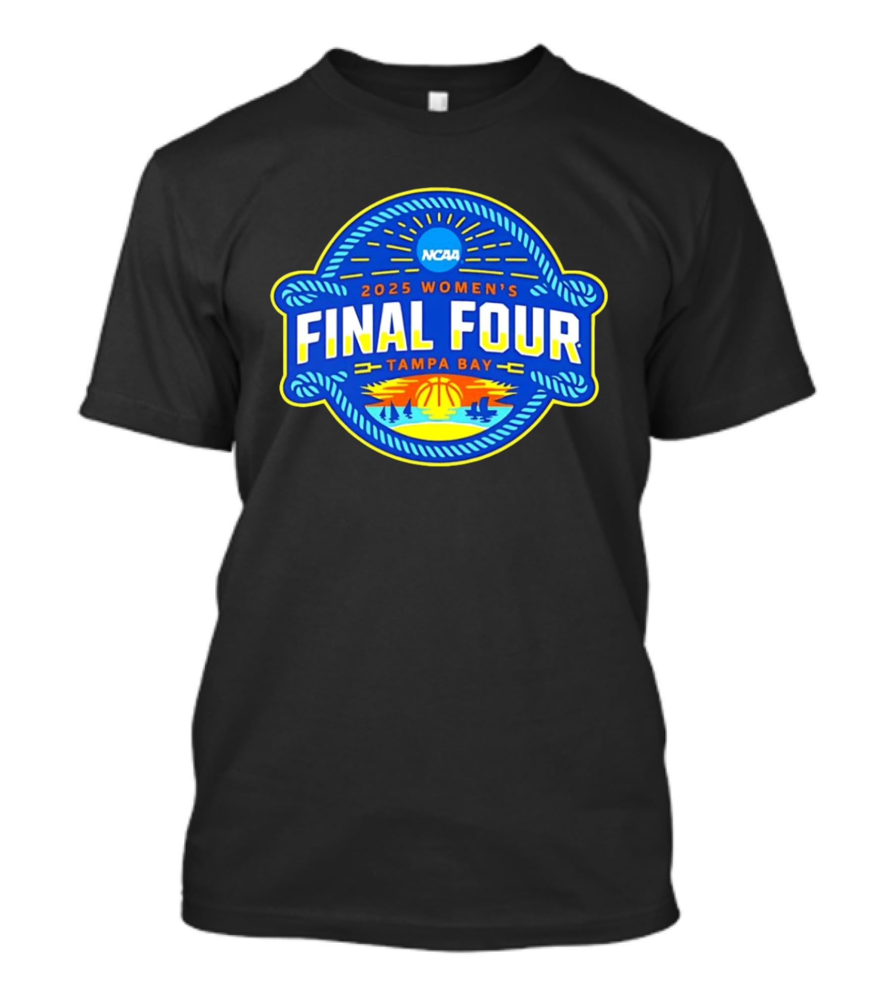 2025 NCAA Women’s Basketball Final Four Tampa Bay Logo T-Shirt