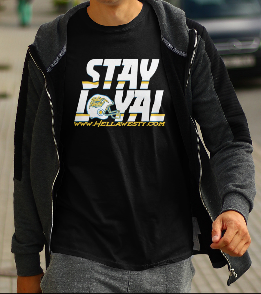 Los Angeles Chargers Stay Loyal Helmet T-Shirt