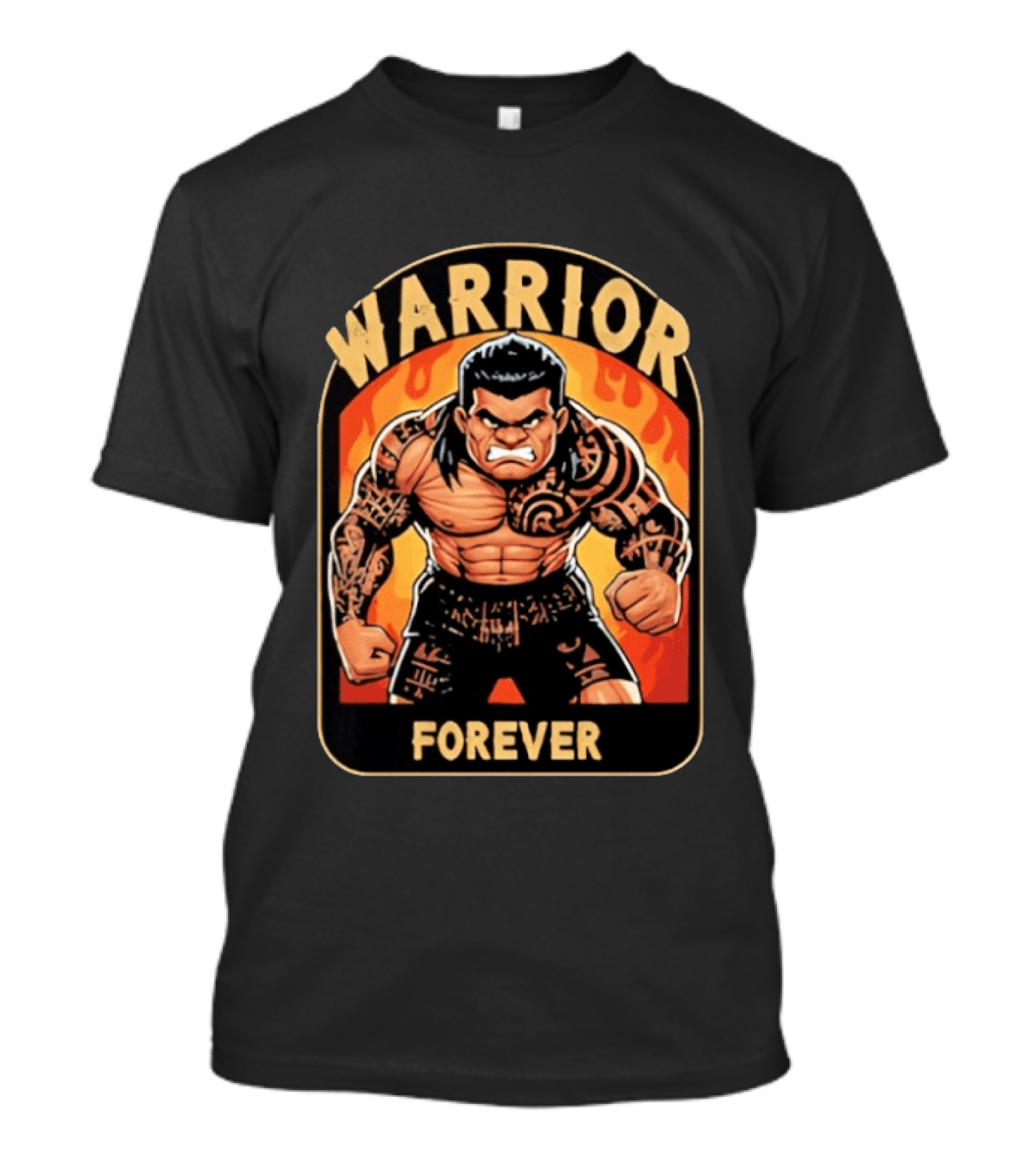 Warrior Forever Jimmy Uso Tattoo Style Cartoon T-Shirt