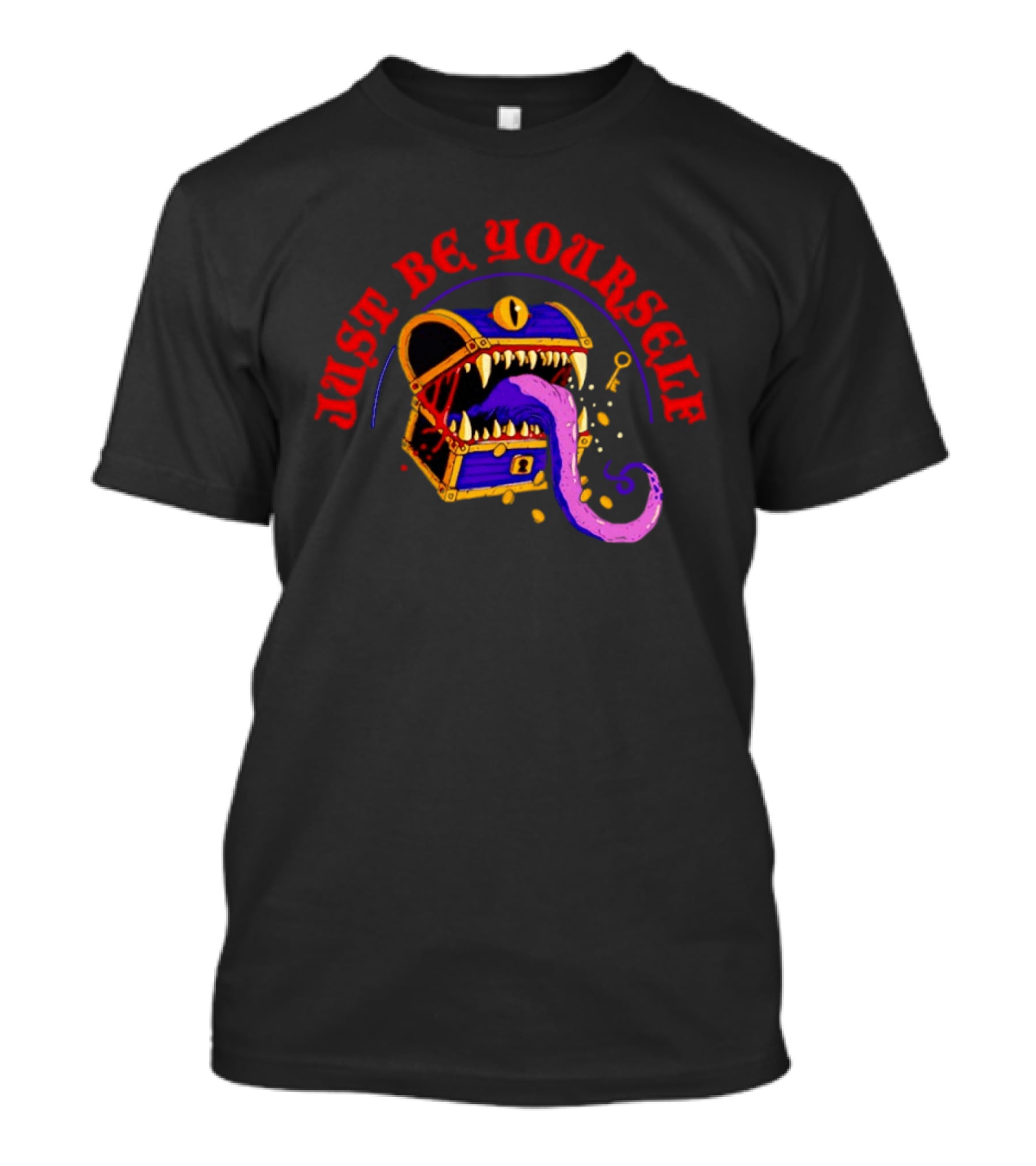 Just Be Yourself Dungeons And Dragons Mimic Monster T-Shirt