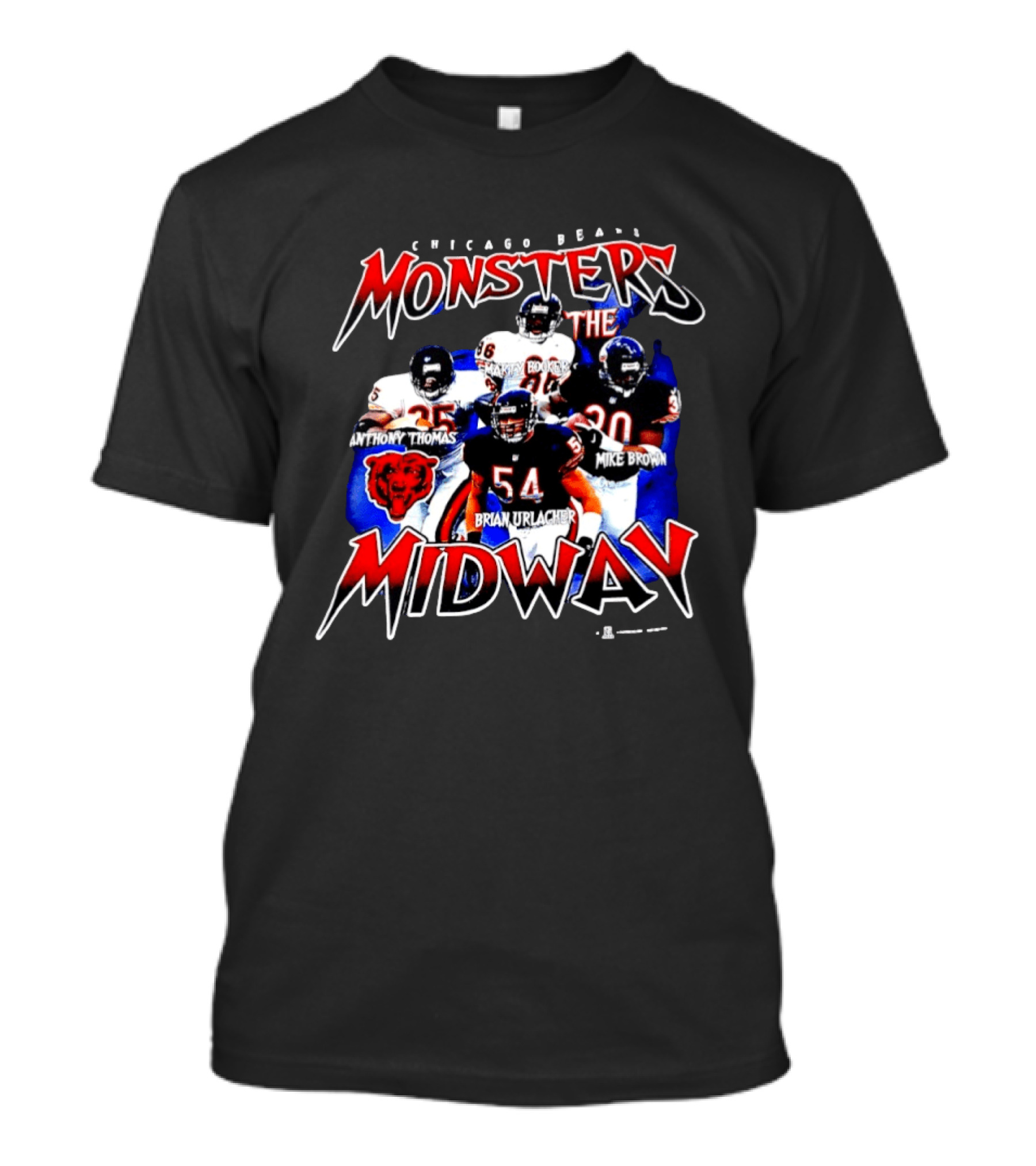 Chicago Bears Monsters Midway Anthony Thomas Brian Urlacher Mike Brown Marty Booker T-Shirt
