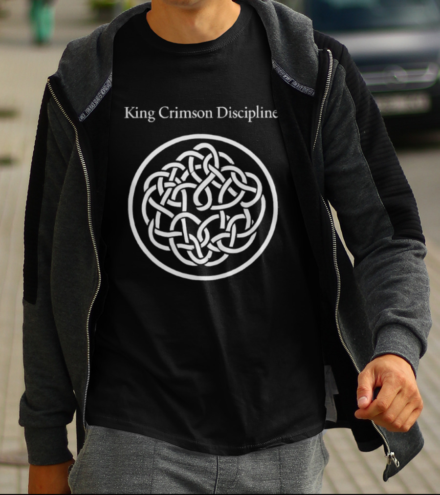 King Crimson Discipline Celtic Knot Motif T-Shirt