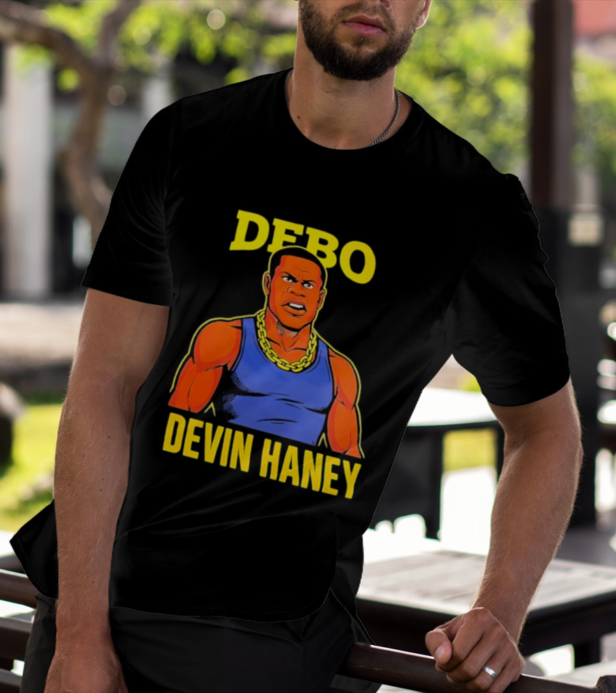 DEBO Devin Haney Cartoon Chain Bold T-Shirt