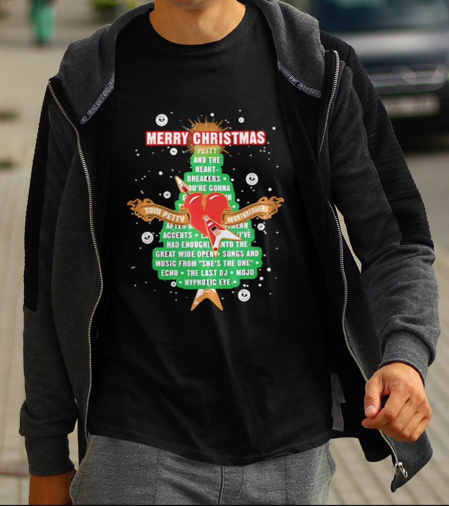Tom Petty Heartbreakers Merry Christmas You're Gonna Heartbreak Songs Mojo Hypnotic Eye T-Shirt