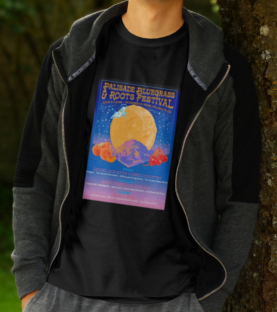 Palisade Bluegrass And Roots Festival 6 5 To 6 7 2026 Palisade CO T-Shirt