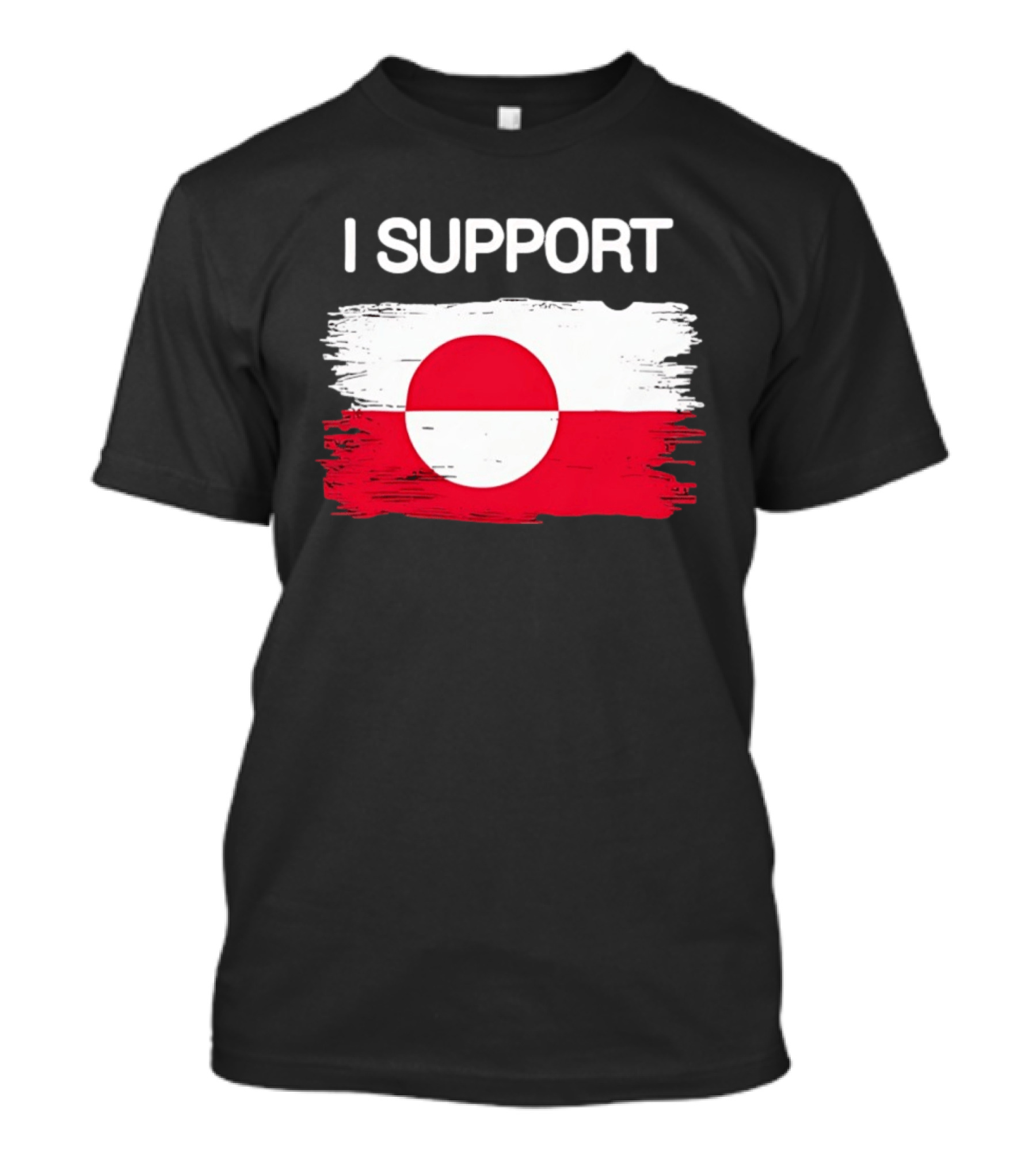I Support Greenland Flag Design Make Amireca Go Away T-Shirt
