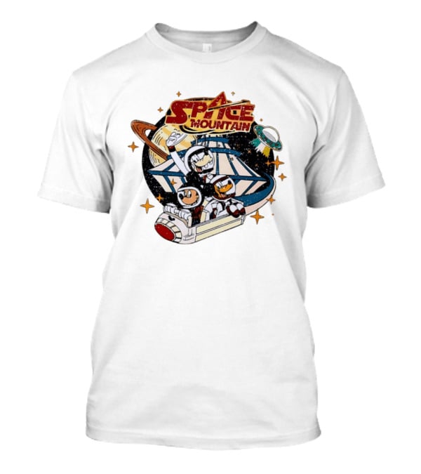 Space Mountain Magic Kingdom Mouse And Friends Retro Galactic Adventure T-Shirt
