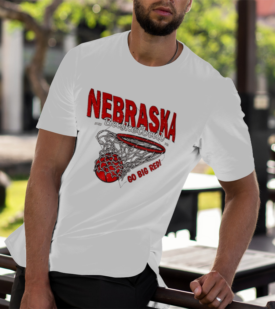 Nebraska Basketball Go Big Red 2025 2026 T-Shirt