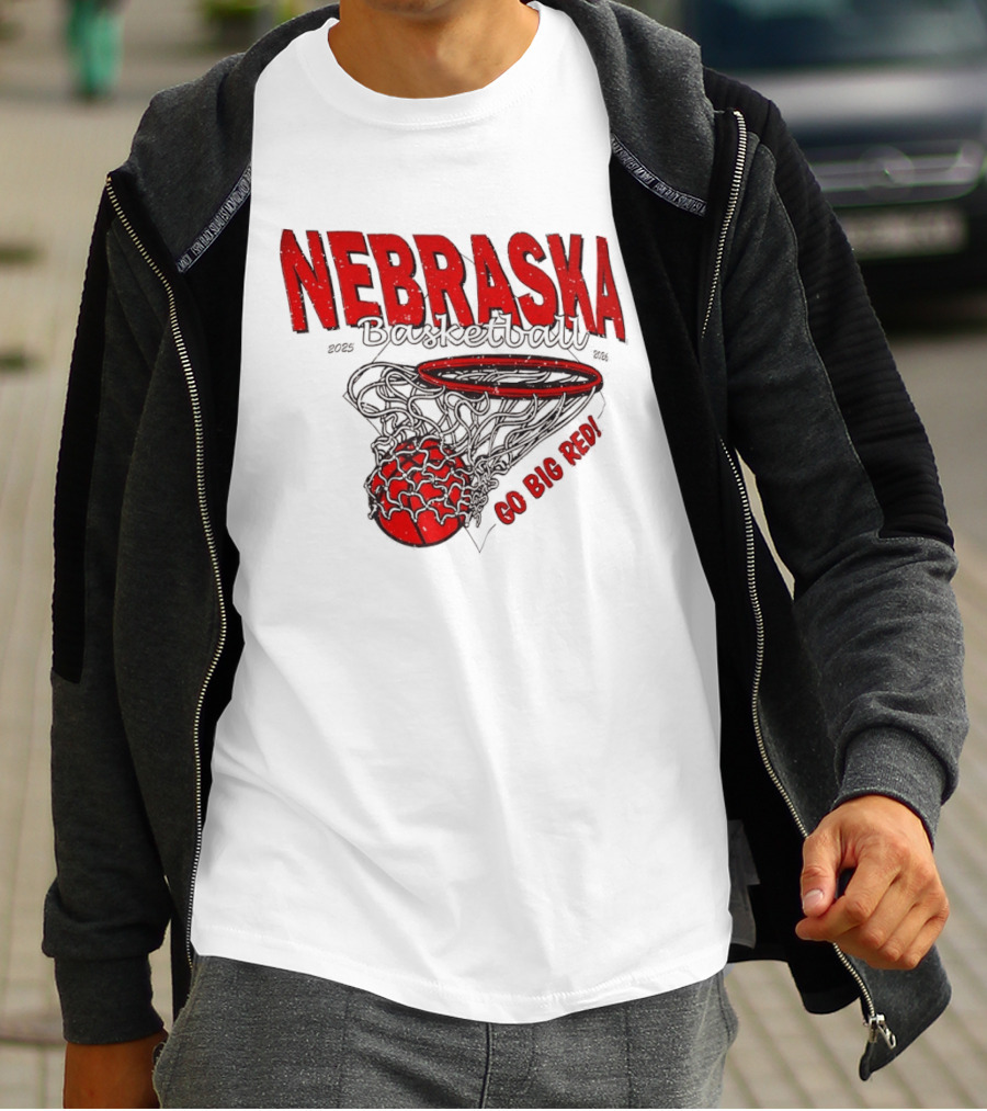 Nebraska Basketball Go Big Red 2025 2026 T-Shirt