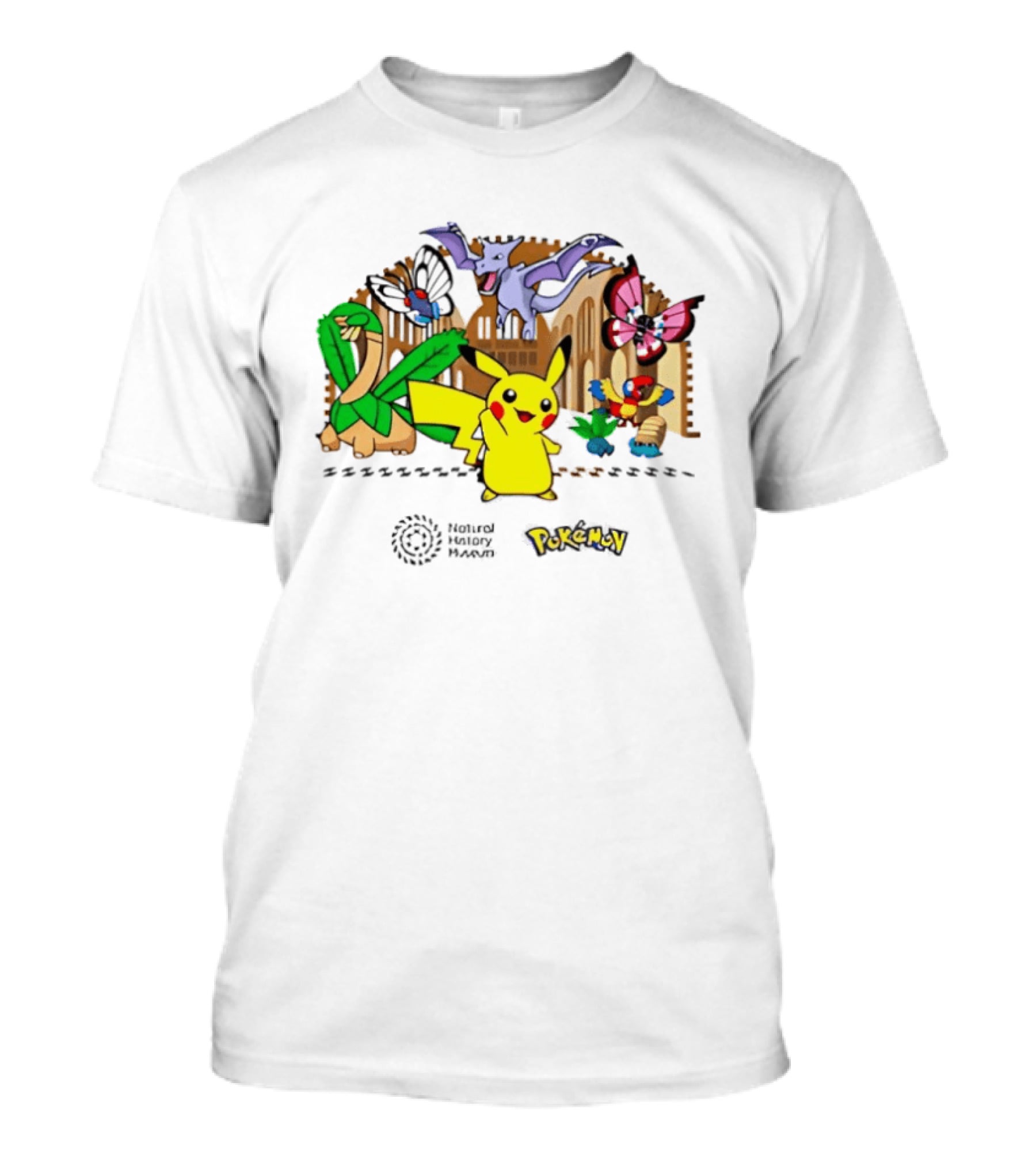 Pokémon Natural History Museum 2026 Pikachu And Friends Adventure T-Shirt