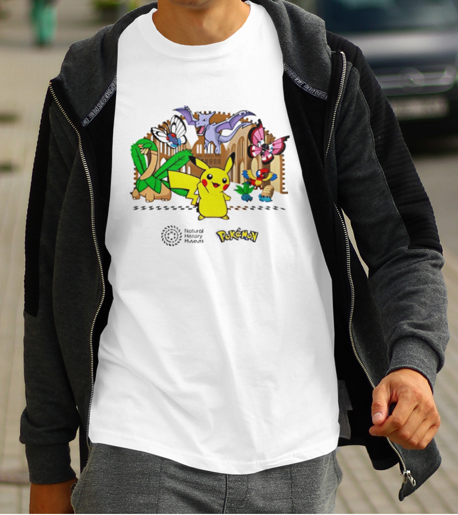 Pokémon Natural History Museum 2026 Pikachu And Friends Adventure T-Shirt